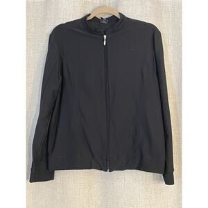 Nike Dri-Fit Kids Black Zip Up Jacket Size XL (16-18) EUC